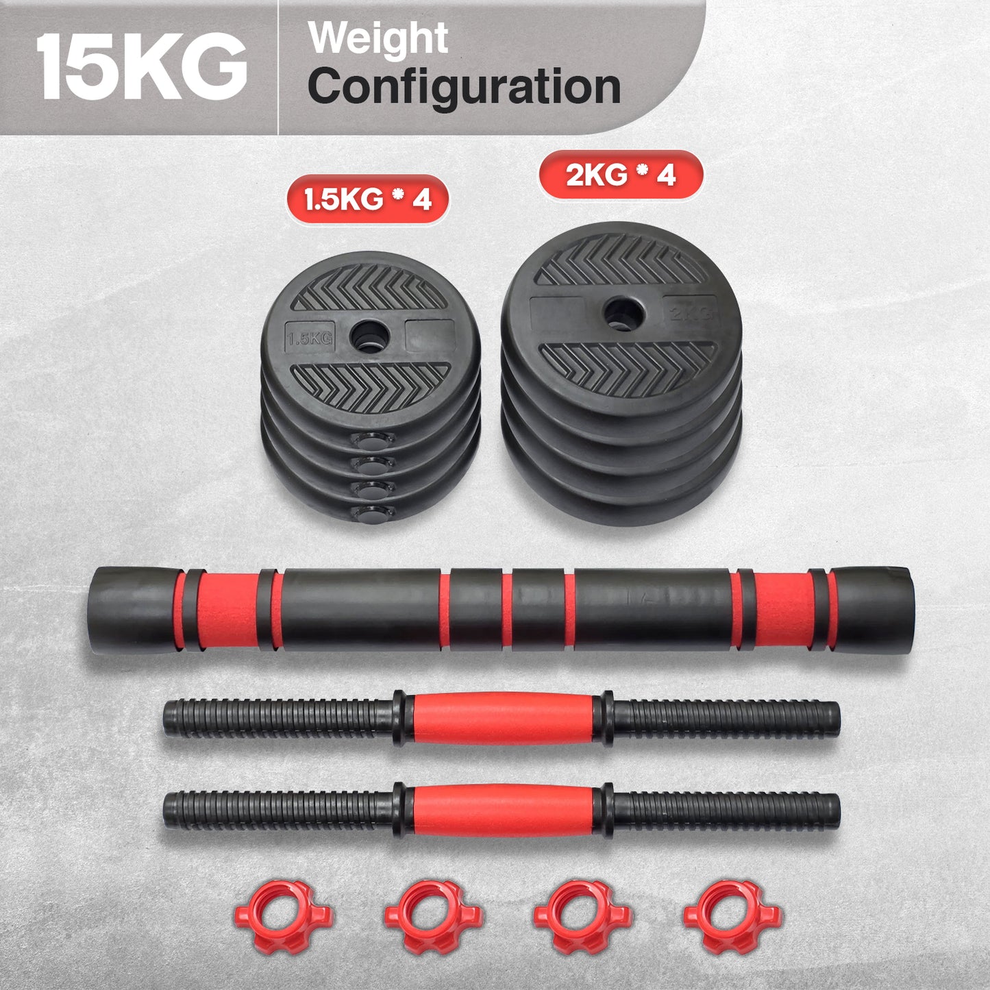 Allure Sphere Adjustable Dumbbell Set 10Kg, 15Kg, 20Kg