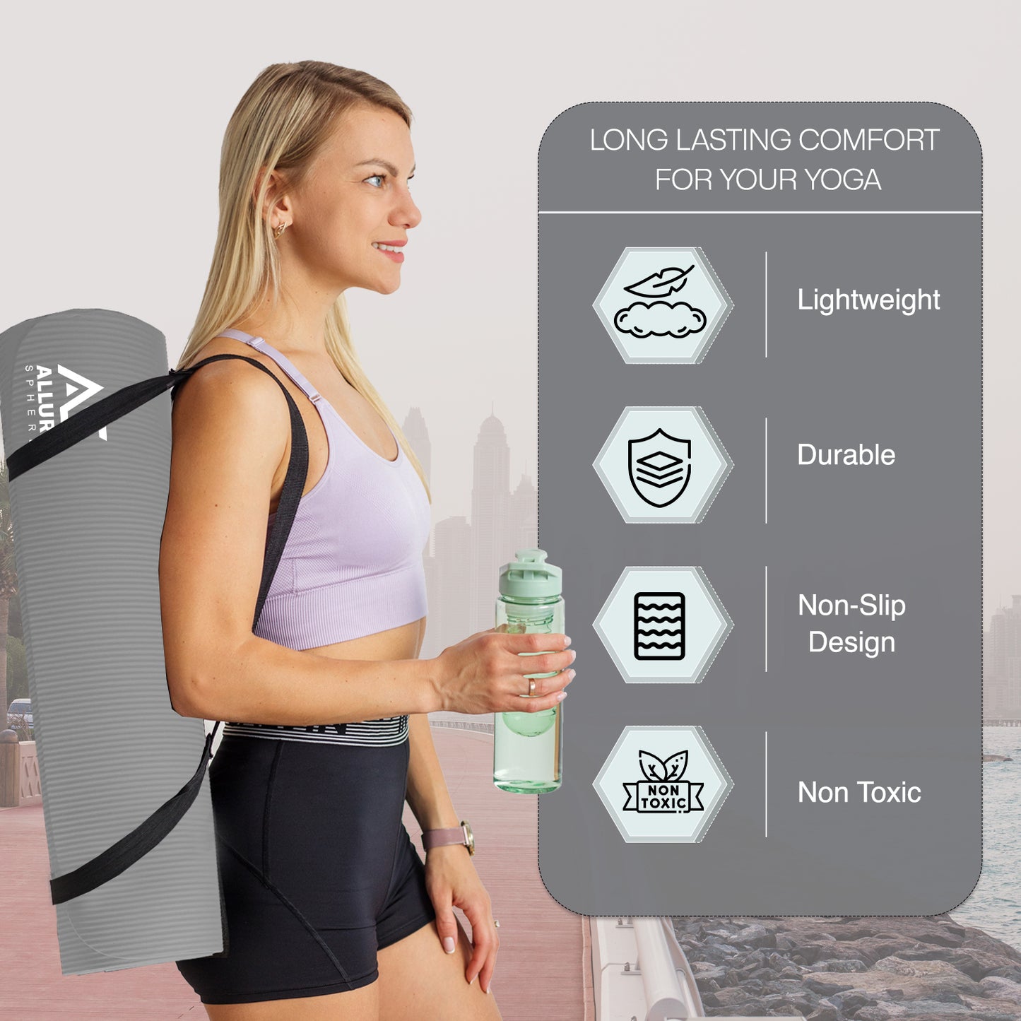 Allure Sphere NBR Yoga Mat 10mm