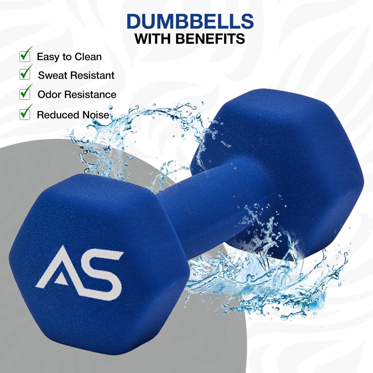 Allure Sphere Neoprene Dumbbell Set 1kg, 10kg in pair