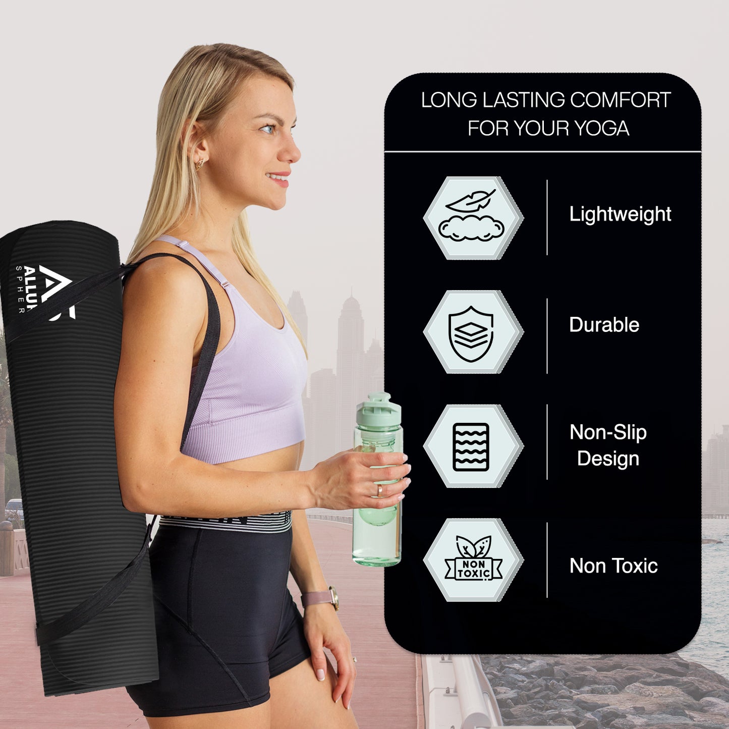 Allure Sphere NBR Yoga Mat 10mm