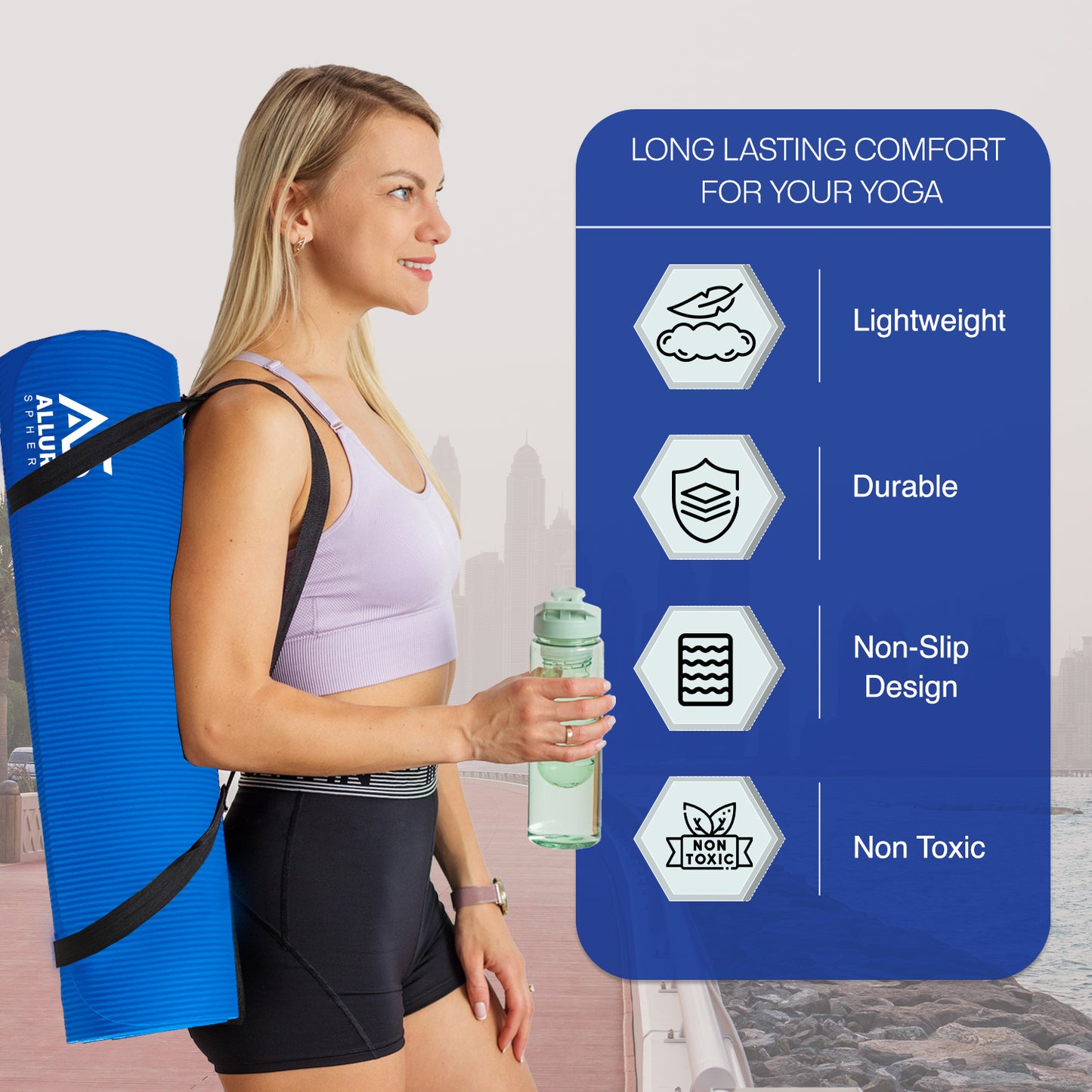 Allure Sphere NBR Yoga Mat 10mm