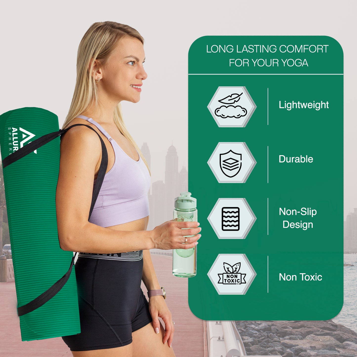Allure Sphere NBR Yoga Mat 10mm