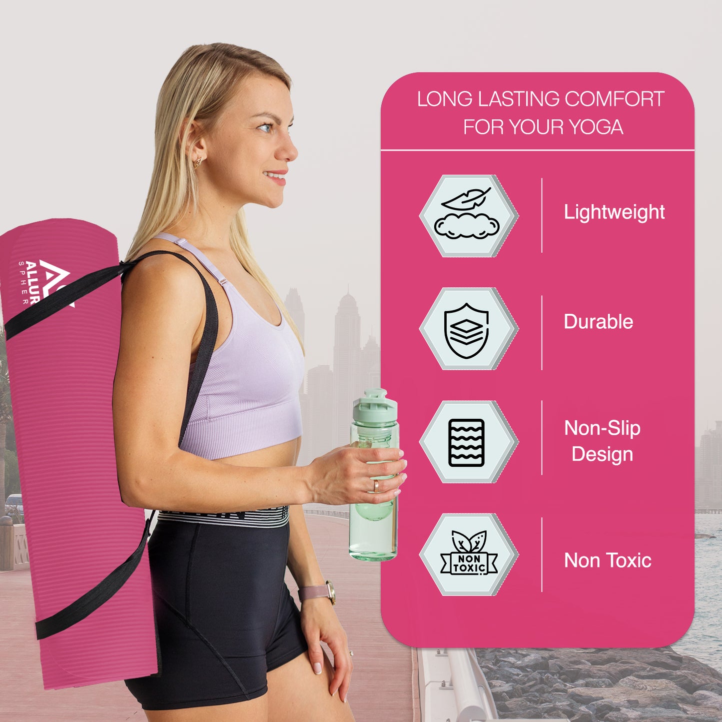 Allure Sphere NBR Yoga Mat 10mm