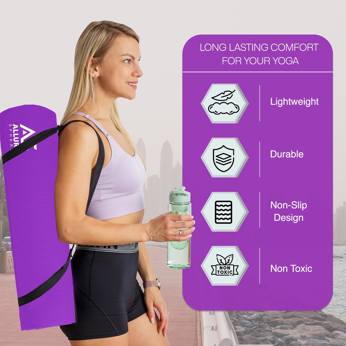 Allure Sphere NBR Yoga Mat 10mm