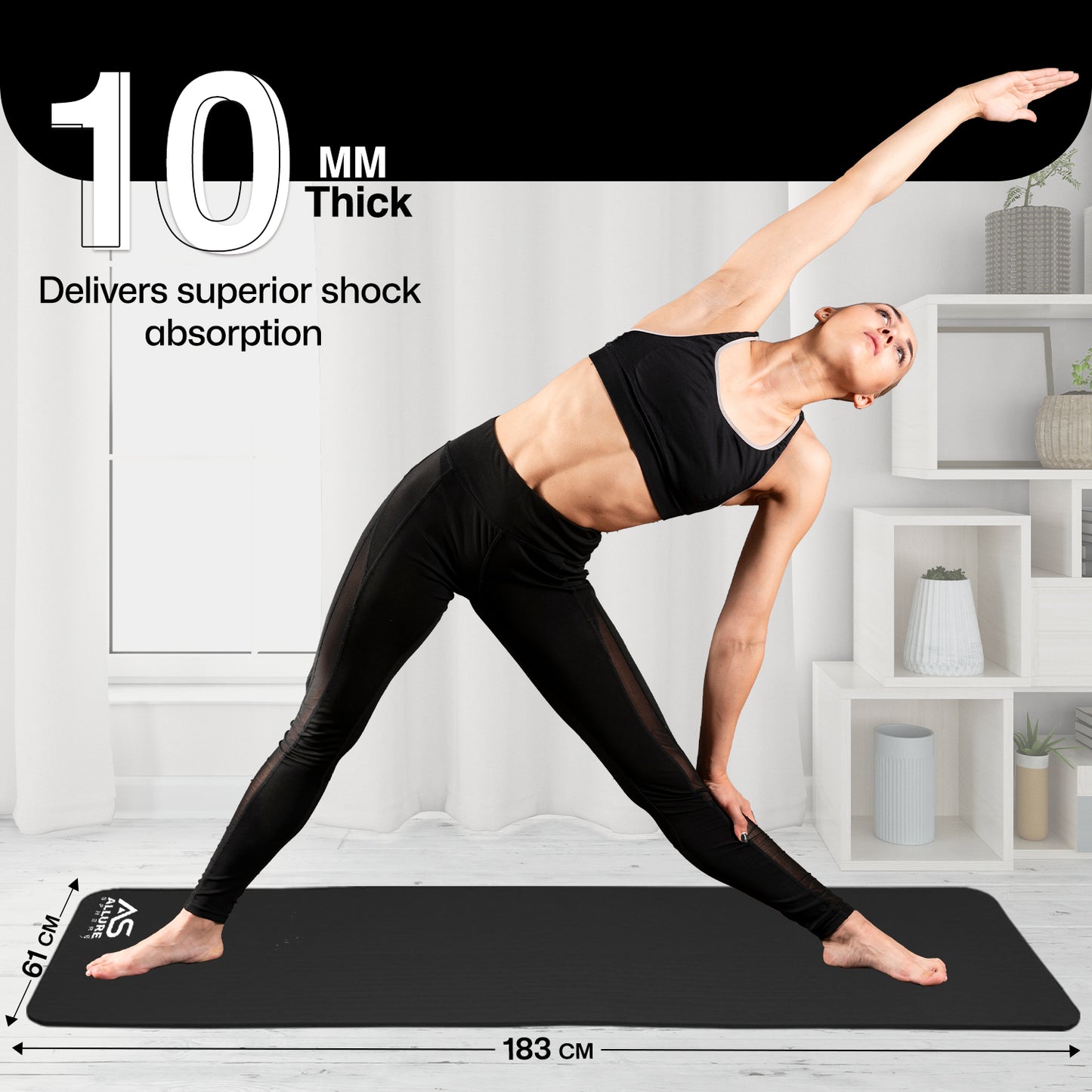 Allure Sphere NBR Yoga Mat 10mm