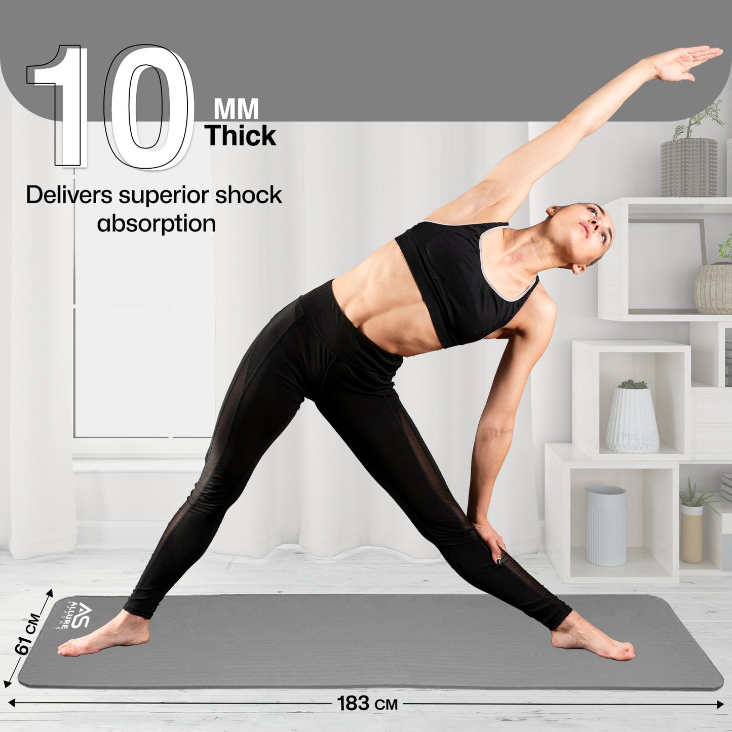 Allure Sphere NBR Yoga Mat 10mm