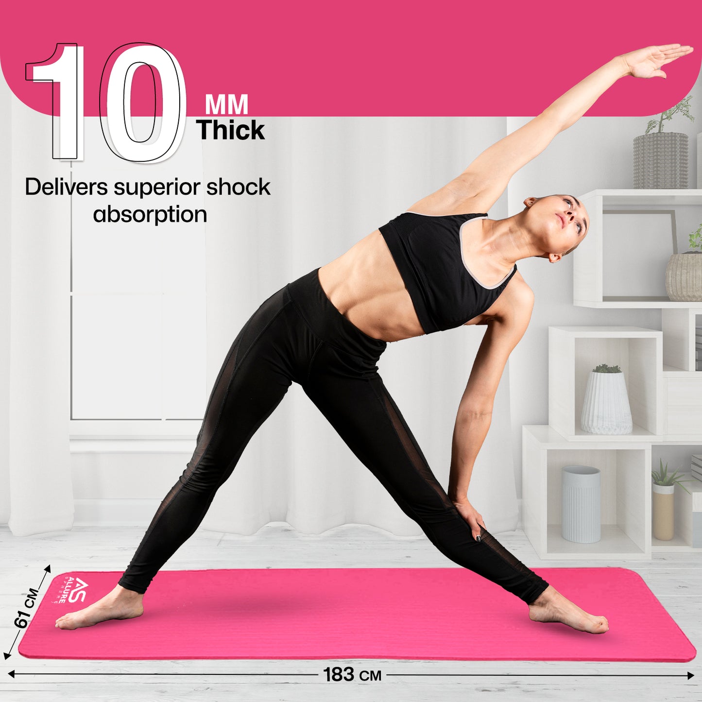 Allure Sphere NBR Yoga Mat 10mm
