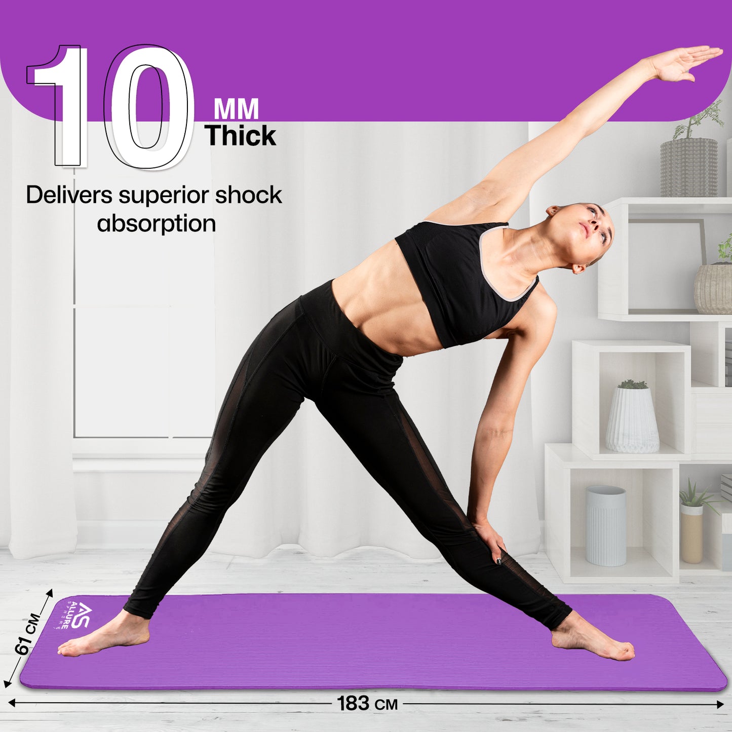 Allure Sphere NBR Yoga Mat 10mm