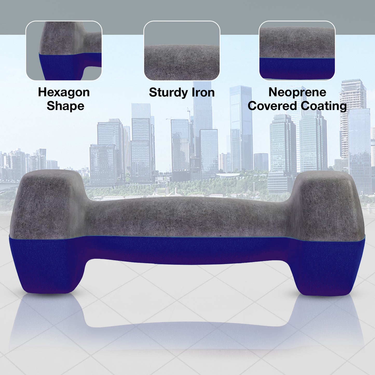 Allure Sphere Neoprene Dumbbell Set 1kg, 10kg in pair