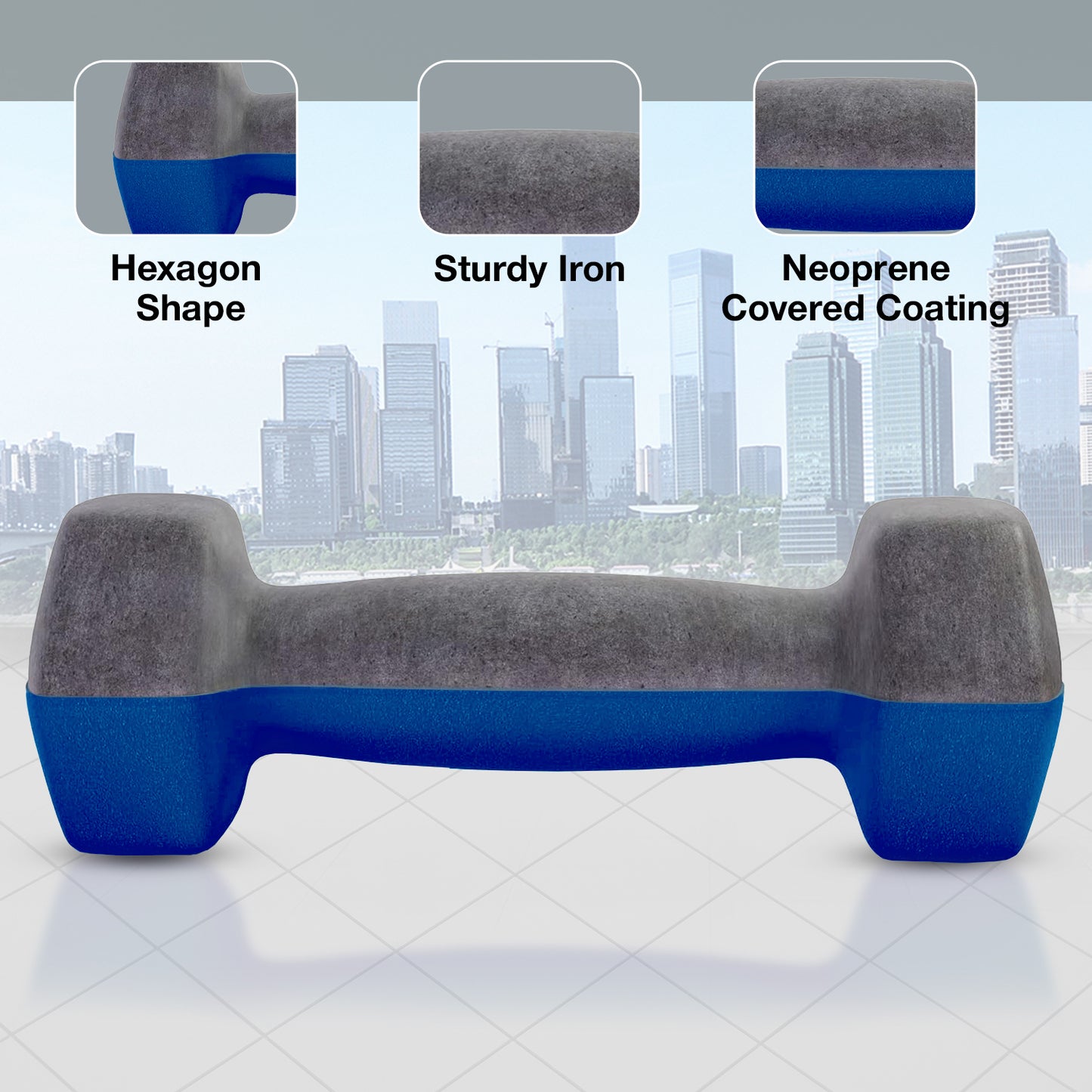 Allure Sphere Neoprene Dumbbell Set 1kg, 10kg in pair