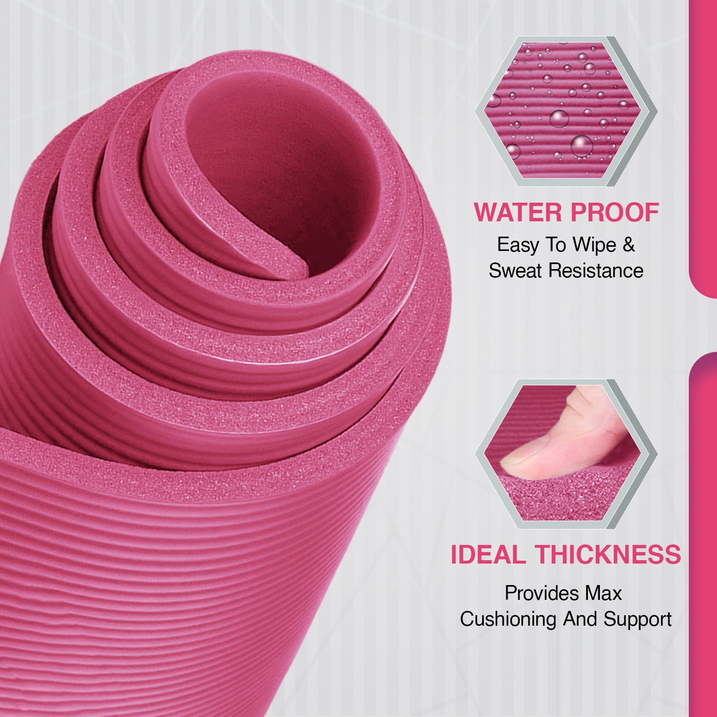 Allure Sphere NBR Yoga Mat 10mm