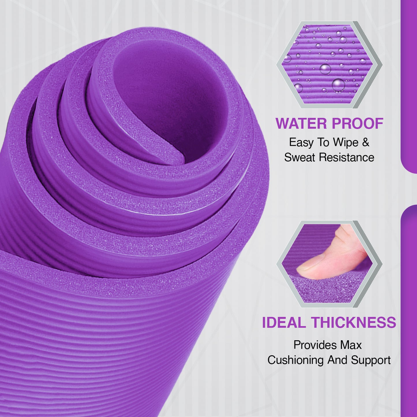 Allure Sphere NBR Yoga Mat 10mm