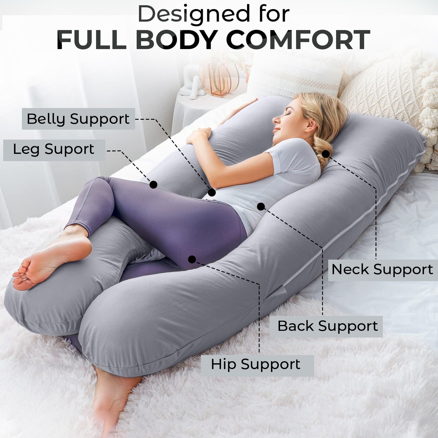Allure Sphere U-Shape Pregnancy Pillow