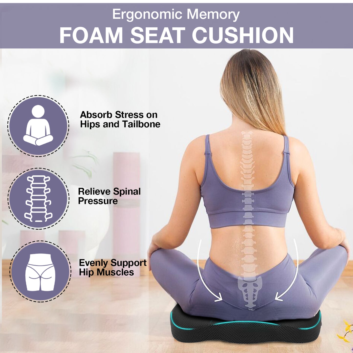 Allure Sphere Ergonomic Seat Cushion for Office Chair