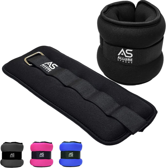 Allure Sphere Neoprene Ankle Weights 0.5Kg, 2.5Kg In Pair
