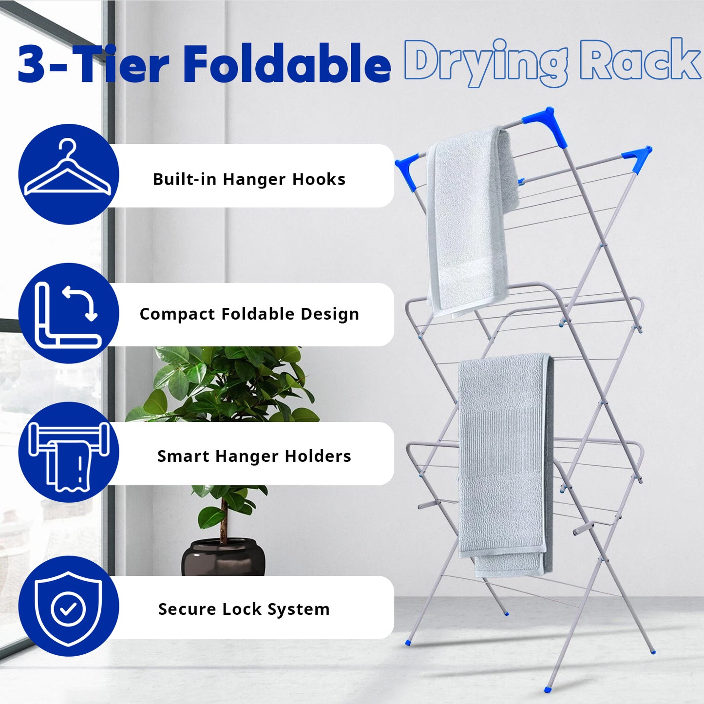 Allure Sphere Foldable Clothes Drying Rack